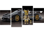 bear-and-sport-car-tablo-seti-4-parca-modern-sanat-wall-art-luks-otomobil-dekorasyonu