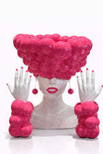 pembe-baloncuk-sacli-pop-art-seramik-bust-heykel-seti