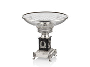 Ramones Cam Kaseli Silver Dekoratif Meyvelik - Lüks Kristal Kase