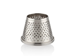 Teana Gümüş Mum Başlığı - Dekoratif Şamdan Abajuru