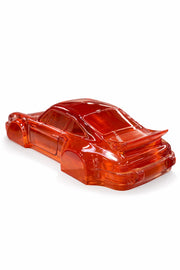 Epoksi Porsche 911 Heykel – Turuncu Şeffaf Reçine Dekor