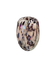 Siyah Beyaz Cam Vazo 26cm