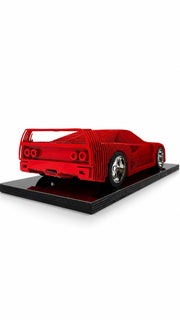 Ferrari F40 İlhamlı Dekoratif Araba Heykeli – Kırmızı