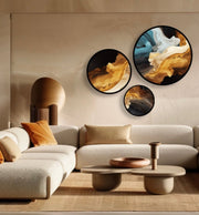 3'lü Yuvarlak Tablo Kahve