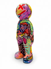 Penkoks Pop Art Heykel – 60 cm El Boyaması Dekoratif Figür