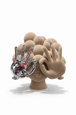 Krem Popart Kadın Büst