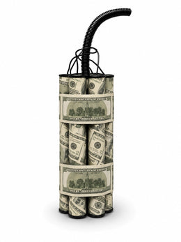 Money Bomb – Dolar Banknotlu Sanatsal Heykel