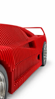 Ferrari F40 İlhamlı Dekoratif Araba Heykeli – Kırmızı