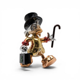 Scrooge McDuck Lüks Chrome Figür | Dekoratif Heykel