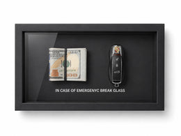 Acil Durumda Camı Kır – Porsche Shadow Box Tablo