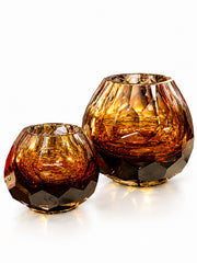 Amber Kristal Mumluk – 12 × 12 cm ve 18 × 18 cm