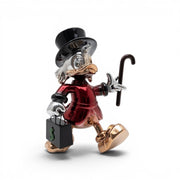 Scrooge McDuck Kırmızı Chrome Figür | Lüks Dekoratif Heykel