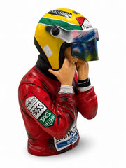 Graffiti Art Formula 1 Büst Heykel – Senna Edition | 70 cm Dekoratif Figür