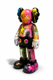 KAWS Graffiti Sanat Heykeli – Renkli Koleksiyon Figür | 60x26 cm