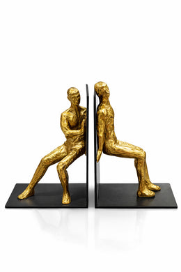 2'li Gold Adam Kitap Tutucu