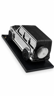Mercedes G-Wagon Dekoratif Heykel | Siyah Mermer Kaideli Metal Obje