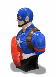 Captain America Büst Heykel - Süper Kahraman Dekoratif Obje