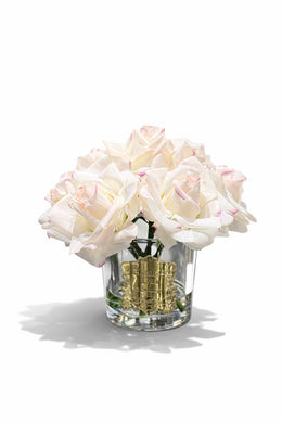 7'li Pembe Beyaz Gül