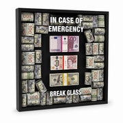 Acil Durumda Camı Kır – Dolar, Euro & Sterlin Shadow Box Tablo