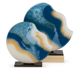 2'li Renkli Cam Disk