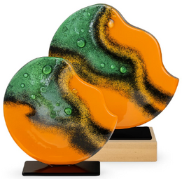 2'li Renkli Cam Disk