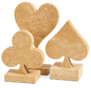 Traverten 3'lü İskambil Dekor