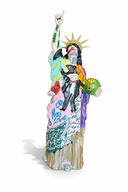 Pop Art Özgürlük Heykeli Dekoratif Obje - Renkli Grafiti Tasarım Heykel