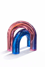 Pembe Mavi Gökkuşağı Dekor