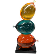 3'lü Renkli Balon Obje