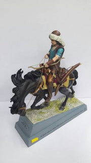 Mete Han Atlı Okçu Heykel – Bozkırın Buyuk Kağanı | 30 cm