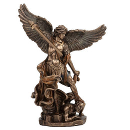 St. Michael Heykeli Başmelek Mikail Figürü 12 × 8 × 16 cm