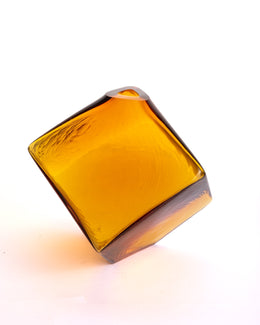 Amber Geometrik Cam Vazo