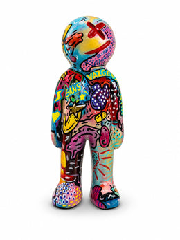 Penkoks Pop Art Heykel – 60 cm El Boyaması Dekoratif Figür