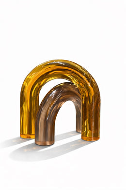 Amber gökkusağı dekoratif obje premium epoksi modern ev aksesuarı