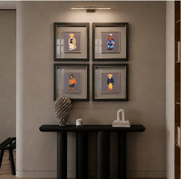 4 Parçalı Ayıcık Temalı Duvar Tablosu 40 x 40 cm