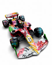 Graffiti Art F1 Yarış Arabası Heykeli