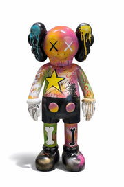 KAWS Graffiti Sanat Heykeli – Renkli Koleksiyon Figür | 60x26 cm