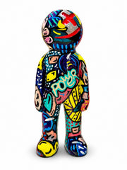 Penkoks Power Pop Art Heykel – 30 cm El Boyaması Dekoratif Figür