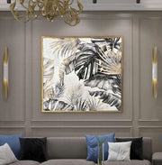 dekoratif-yapraklar-tablo-modern-tuval-baski-canvas-wall-art-105cm-botanik-dekorasyon