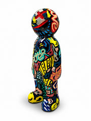 Penkoks Power Pop Art Heykel – 30 cm El Boyaması Dekoratif Figür