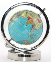 DEKORATİF DÜNYA KÜRE MAVİ