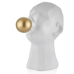 Gold Balonlu Beyaz Adam