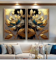 Dokulu Çiçek Tablo