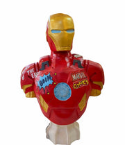 Ironman büst dev boy modern heykel lüks koleksiyon objesi dekor 54cm