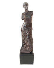 kahverengi venus bust heykel modern mitolojik dekoratif figur earth tone luks aksesuar