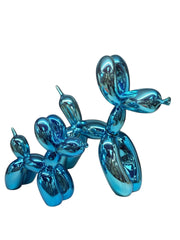 2'li Turkuaz Mavi Balon Köpek