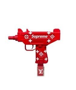 SUPREME KIRMIZI DEKORATİF TABANCA